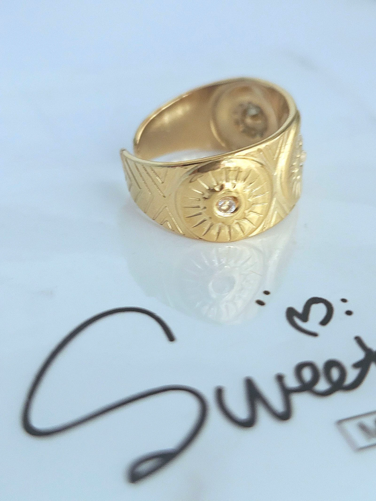 Stainless steel inspired ring – photo 2